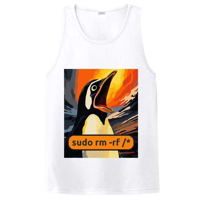 Screaming Tux Linux Sudo Rm Rf Performance Tank