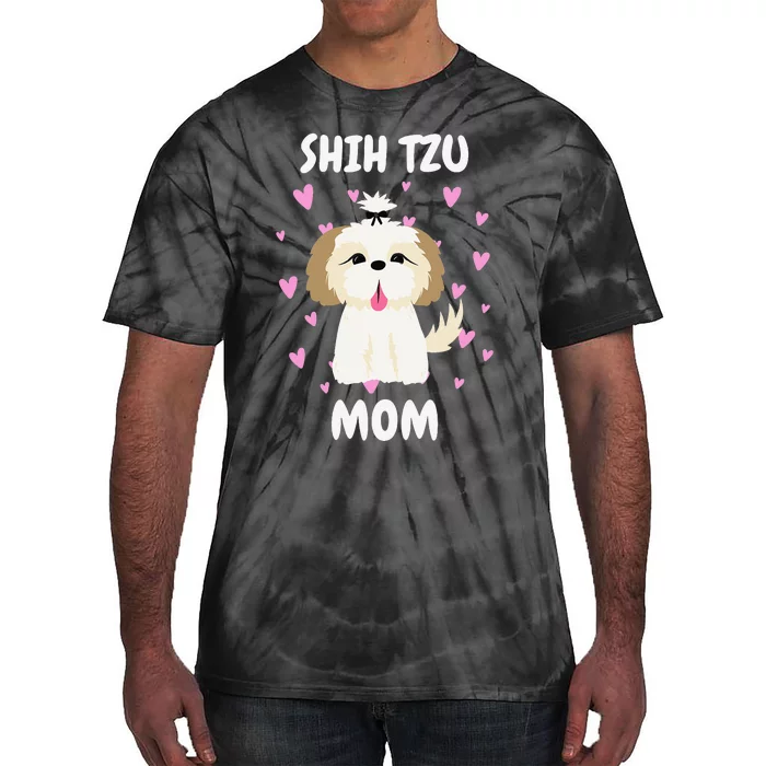 Shih Tzu Mom Mummy Mama Mum Mommy Mother's Day Mother Owner Tie-Dye T-Shirt