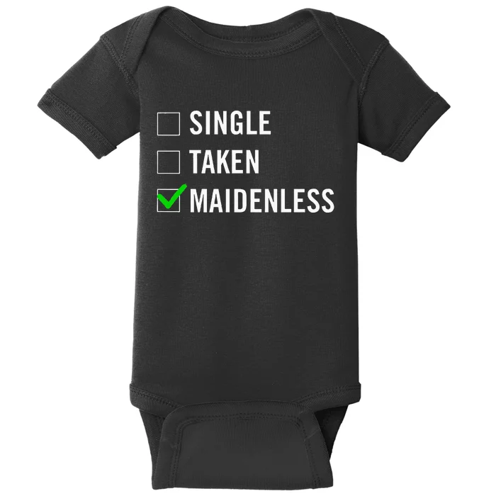 Single Taken Maidenless Maindenless Bihavior Elden Baby Bodysuit