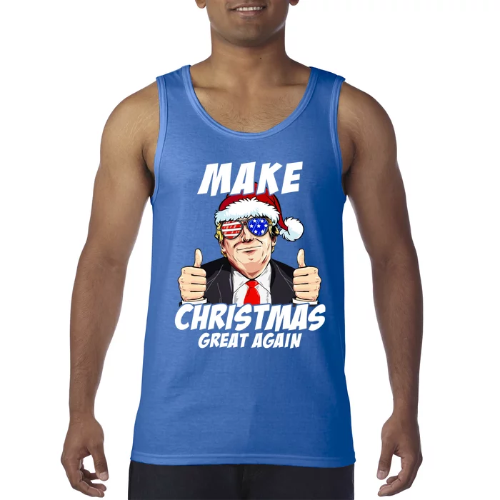 Santa Trump Make Christmas Great Again Family Matching Gift Tank Top