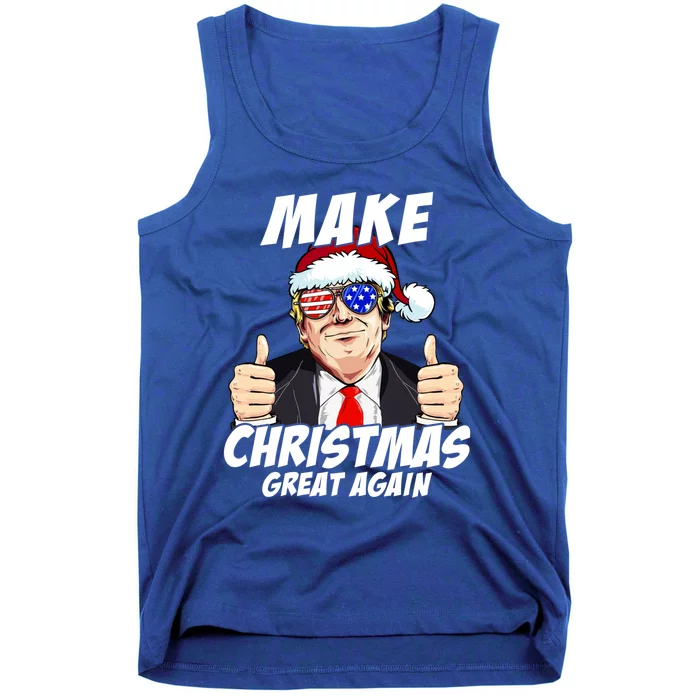 Santa Trump Make Christmas Great Again Family Matching Gift Tank Top