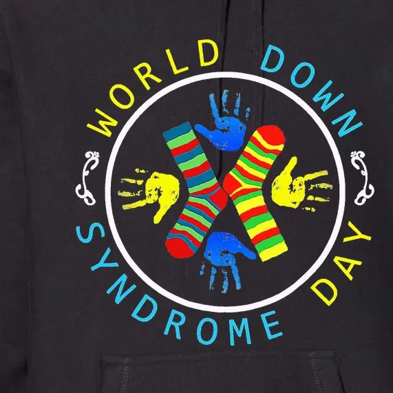 Socks T21 March 21 Gifts World Down Syndrome Day Premium Hoodie