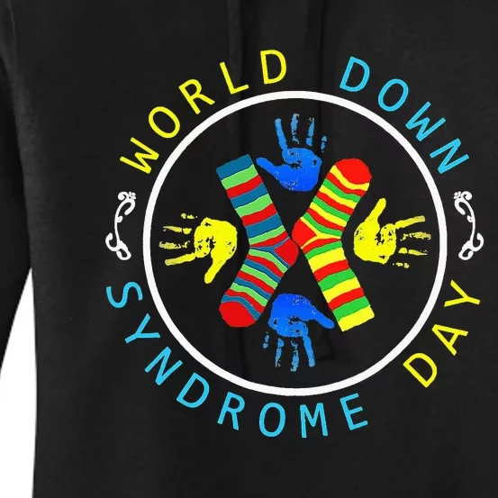 Socks T21 March 21 Gifts World Down Syndrome Day Women's Pullover Hoodie