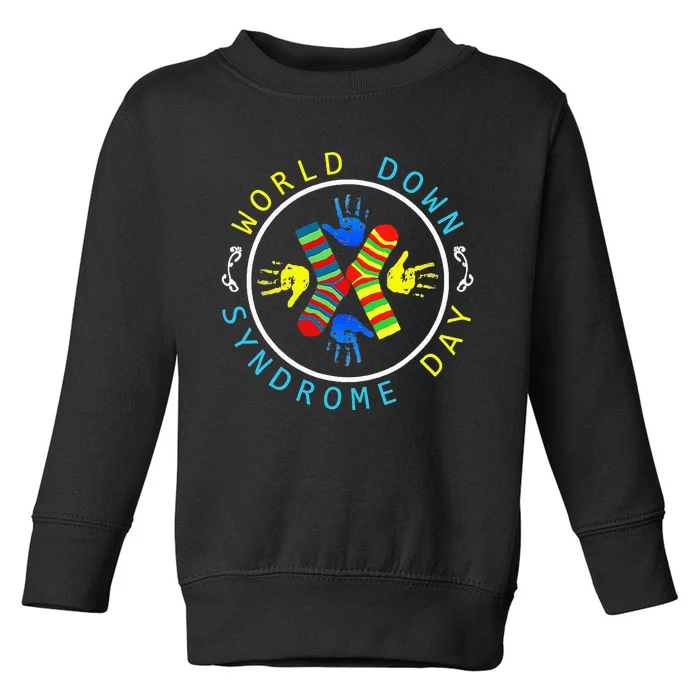 Socks T21 March 21 Gifts World Down Syndrome Day Toddler Sweatshirt