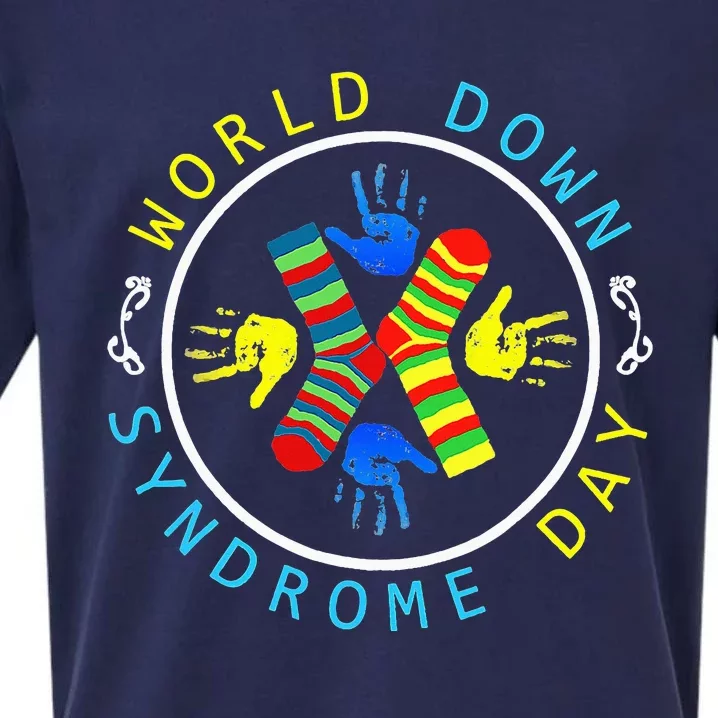 Socks T21 March 21 Gifts World Down Syndrome Day Sueded Cloud Jersey T-Shirt