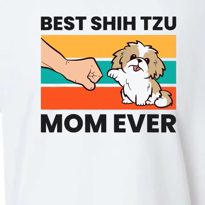 Shih Tzu Mama Best Shih Tzu Mom Ever Sueded Cloud Jersey T-Shirt