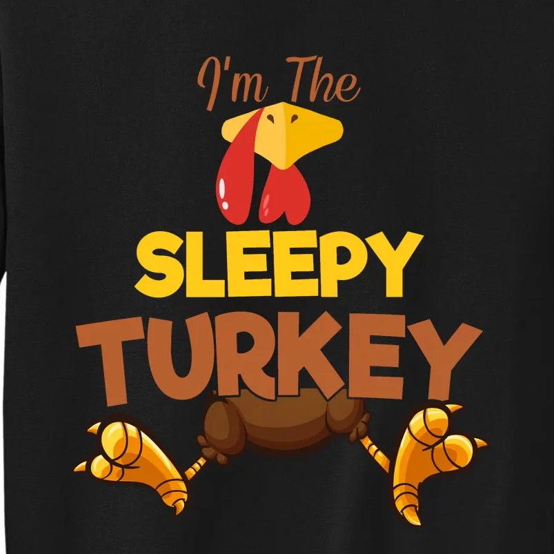 Sleepy Turkey Matching Family Group Thanksgiving Gifts Sweatshirt