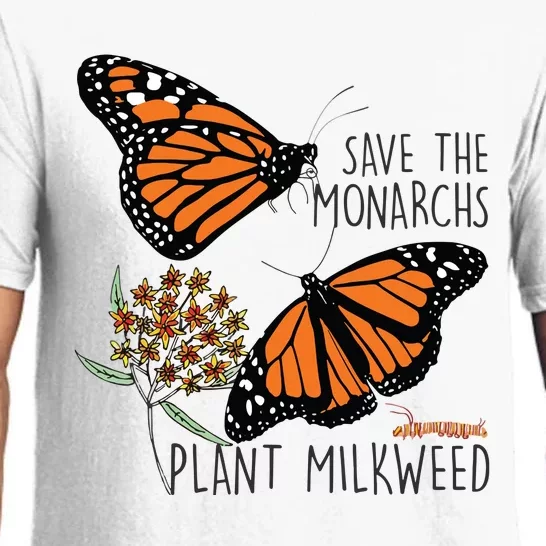 Save The Monarchs Plant Some Milkweed Butterfly Gift Pajama Set