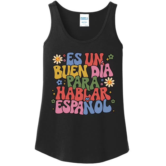 Spanish Teacher Maestra Back To School Language Teacher Ladies Essential Tank