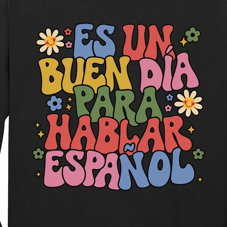 Spanish Teacher Maestra Back To School Language Teacher Tall Long Sleeve T-Shirt