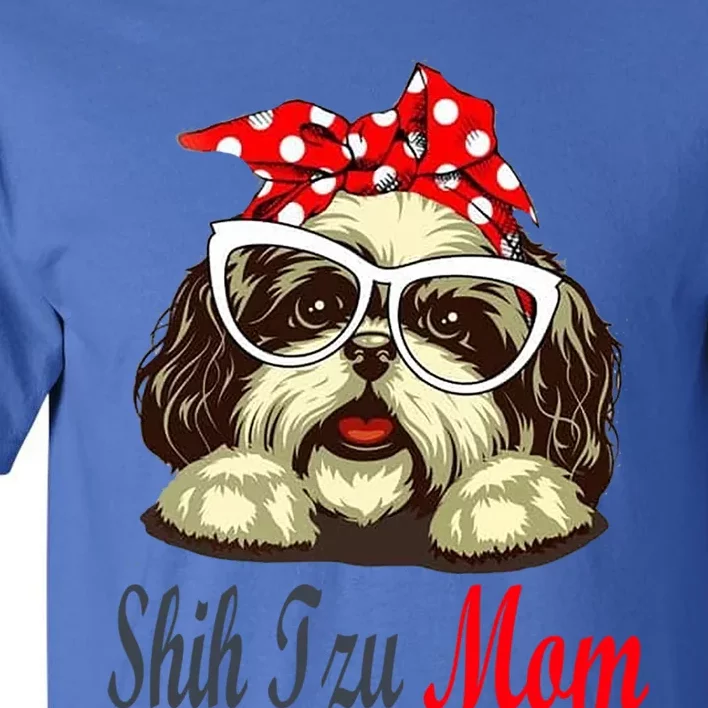 Shih Tzu Mom Funny Shih Tzu With Christmas Cute Gift Tall T-Shirt