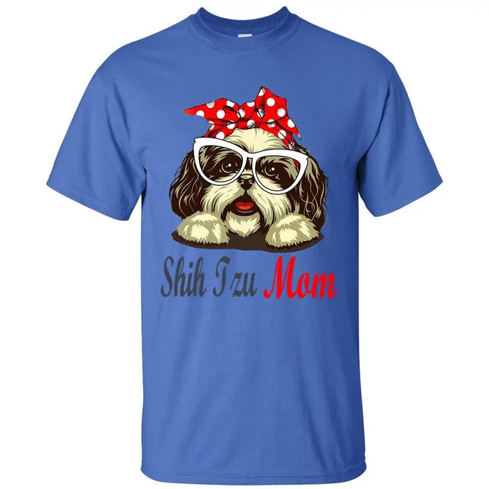 Shih Tzu Mom Funny Shih Tzu With Christmas Cute Gift Tall T-Shirt