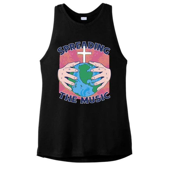 Spreading The Music Gospel Ladies Tri-Blend Wicking Tank