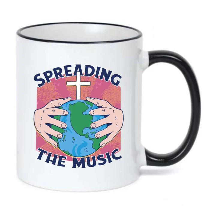 Spreading The Music Gospel Black Color Changing Mug