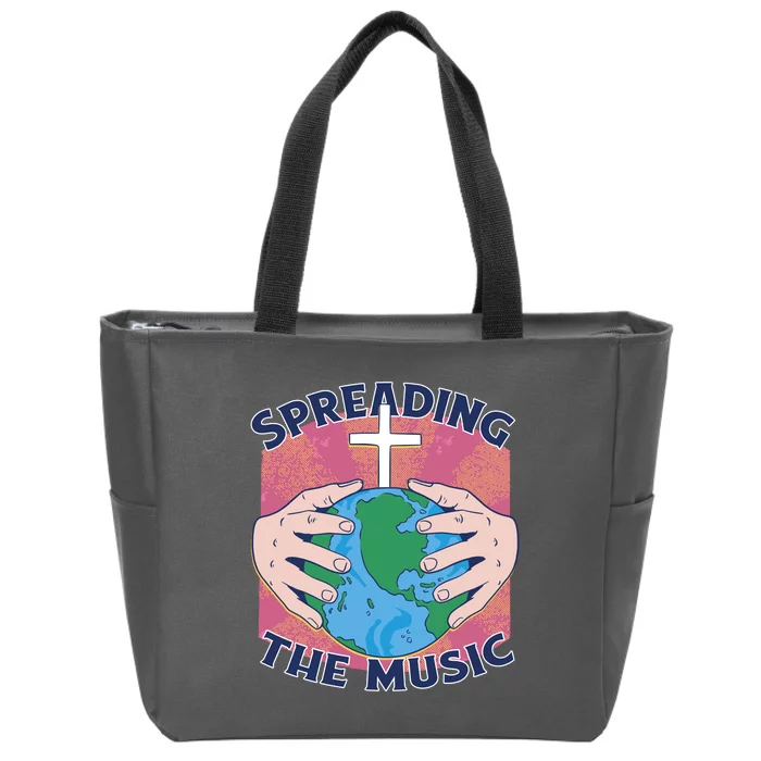 Spreading The Music Gospel Zip Tote Bag