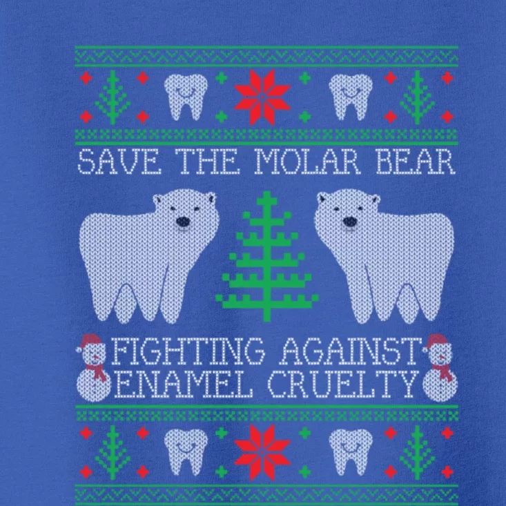 Save The Molar Bear Dental Dentist Ugly Christmas Sweaters Meaningful Gift Toddler T-Shirt