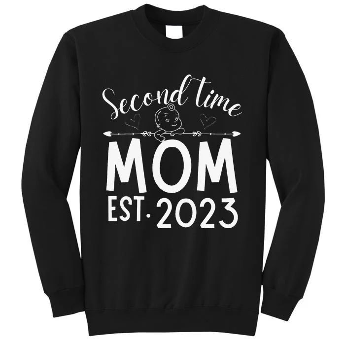 Second time Mom Pregnancy Mother's Day Soon to be Mom Tall Sweatshirt