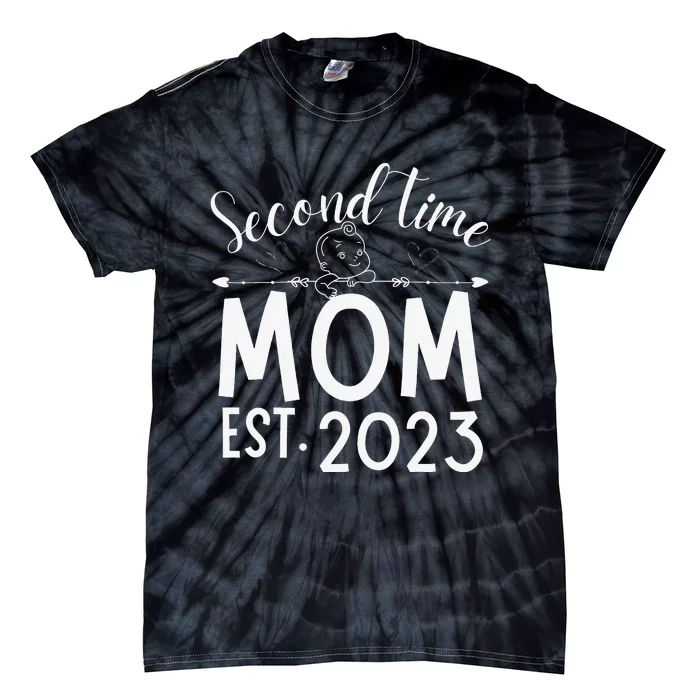 Second time Mom Pregnancy Mother's Day Soon to be Mom Tie-Dye T-Shirt