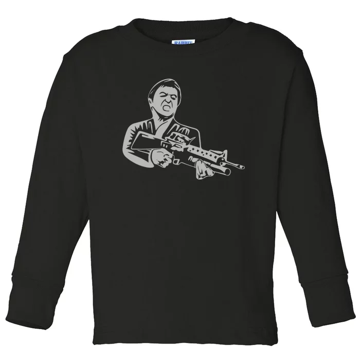 Scarface Tony Montana Toddler Long Sleeve Shirt