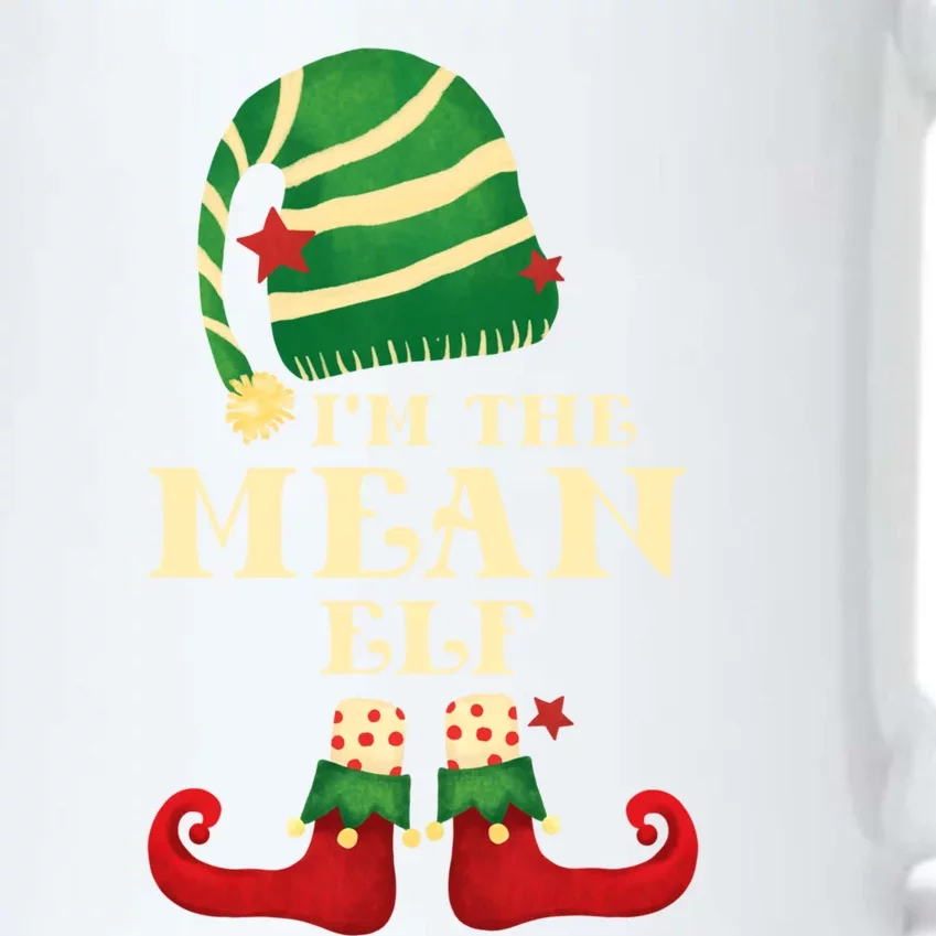 Santa The Mean Elf Christmas Matching Family Coworker Group Cute Gift Black Color Changing Mug