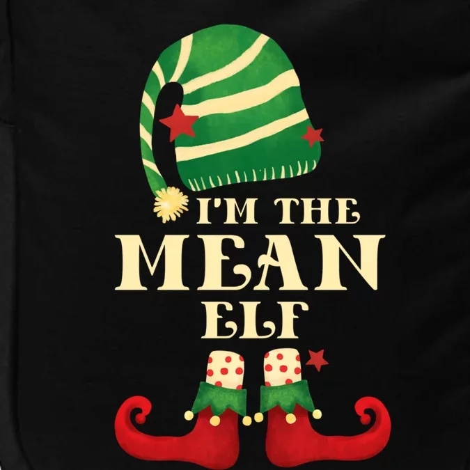 Santa The Mean Elf Christmas Matching Family Coworker Group Cute Gift Impact Tech Backpack