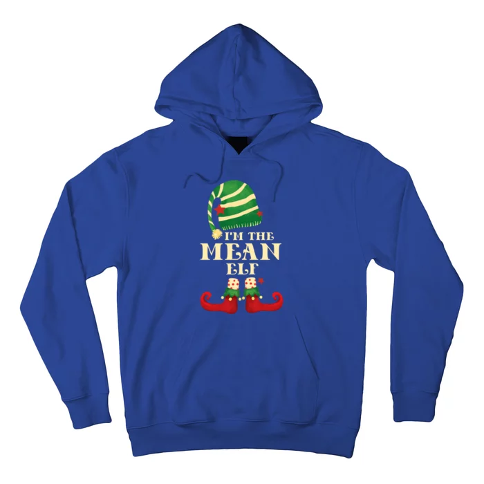 Santa The Mean Elf Christmas Matching Family Coworker Group Cute Gift Hoodie