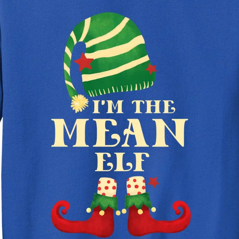 Santa The Mean Elf Christmas Matching Family Coworker Group Cute Gift Sweatshirt