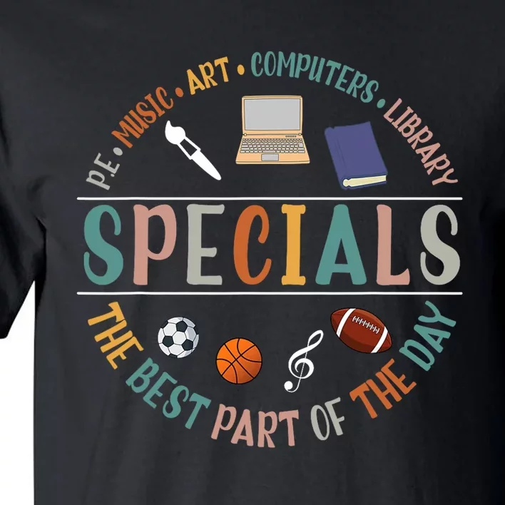 Special Teacher Music Art Computers Library Tall T-Shirt