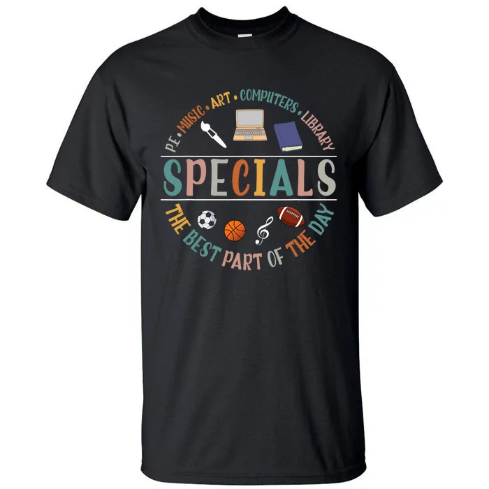 Special Teacher Music Art Computers Library Tall T-Shirt