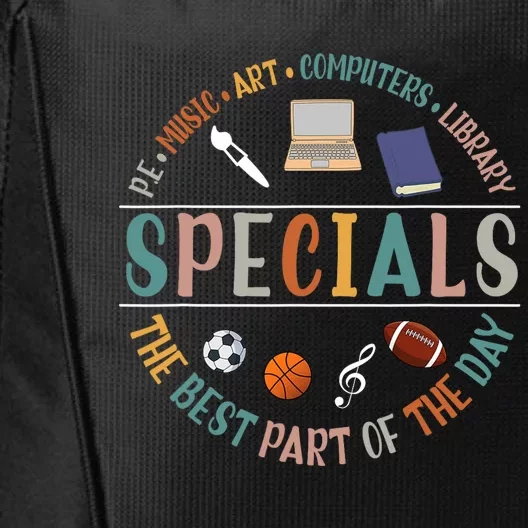 Special Teacher Music Art Computers Library City Backpack