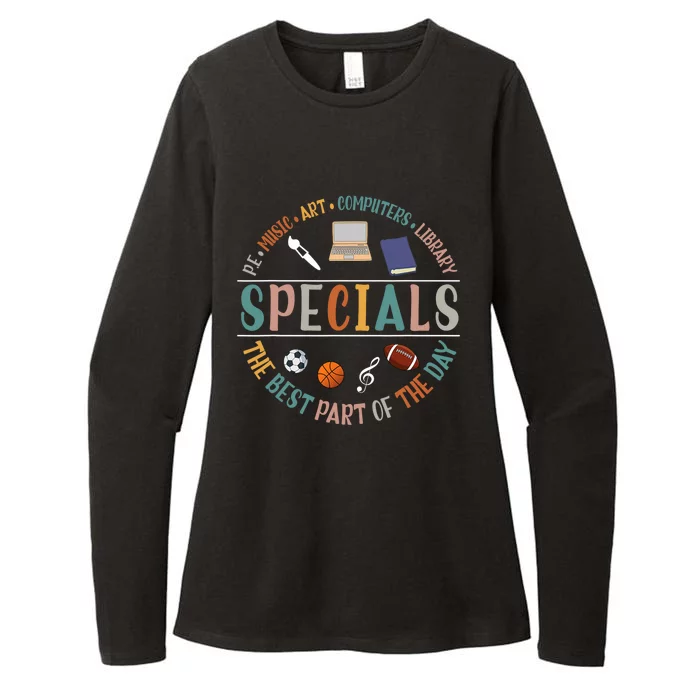 Special Teacher Music Art Computers Library Womens CVC Long Sleeve Shirt