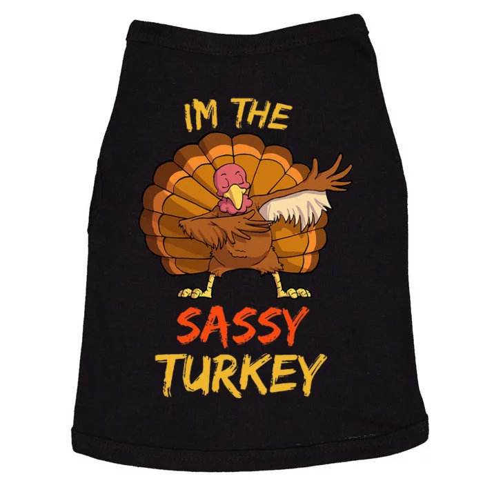 Sassy Turkey Matching Family Group Thanksgiving Doggie Tank