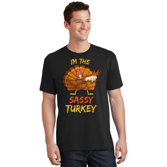 Sassy Turkey Matching Family Group Thanksgiving T-Shirt