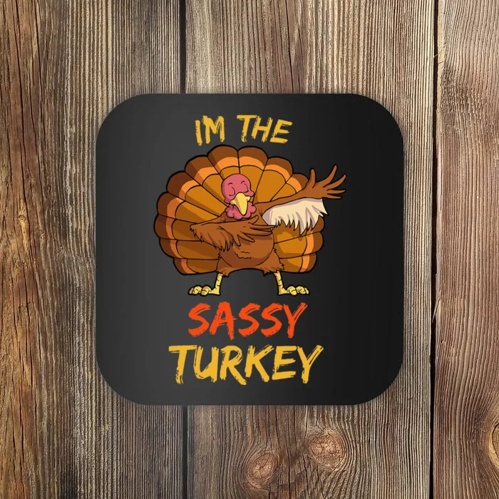 Sassy Turkey Matching Family Group Thanksgiving Coaster