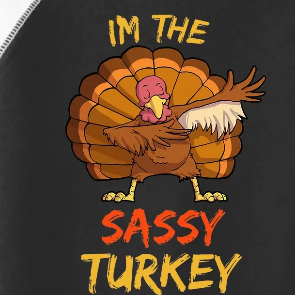 Sassy Turkey Matching Family Group Thanksgiving Toddler Fine Jersey T-Shirt