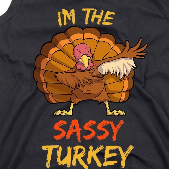 Sassy Turkey Matching Family Group Thanksgiving Tank Top