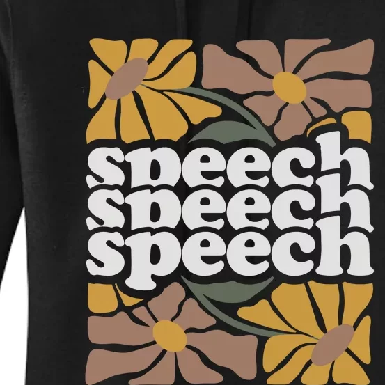 Speech Therapy Medical Slp Women's Pullover Hoodie