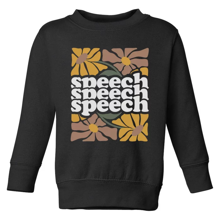 Speech Therapy Medical Slp Toddler Sweatshirt