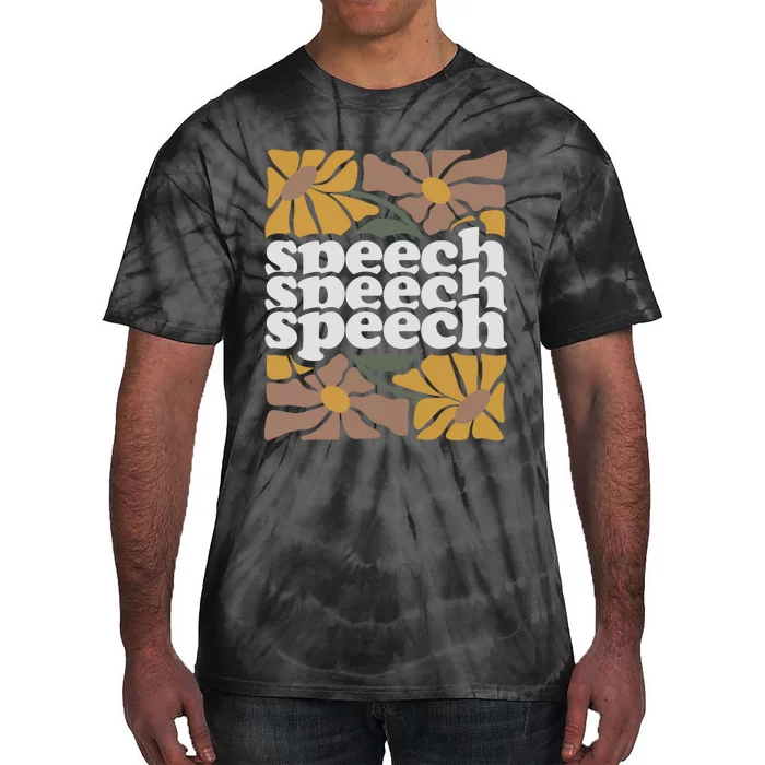 Speech Therapy Medical Slp Tie-Dye T-Shirt