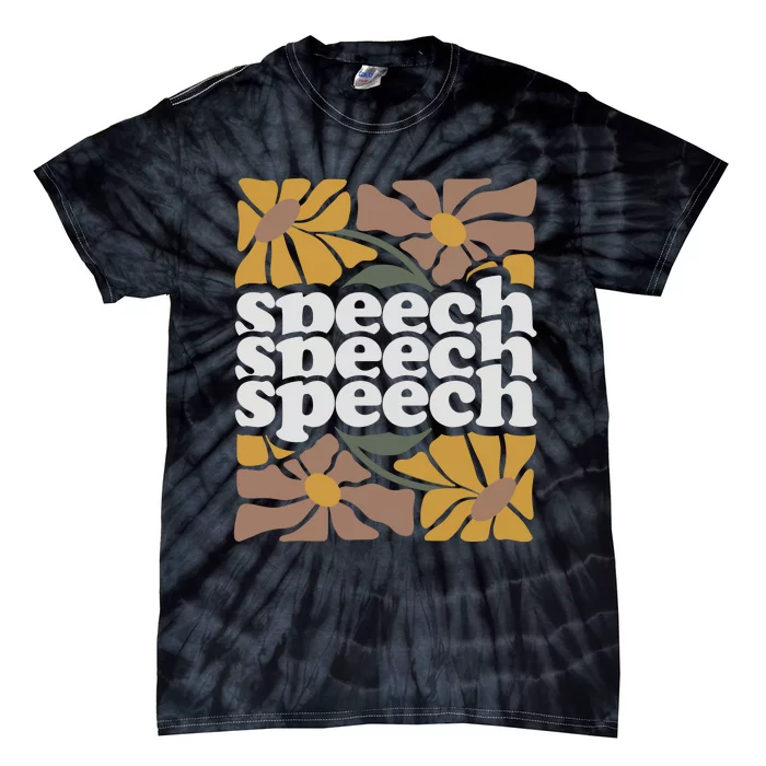 Speech Therapy Medical Slp Tie-Dye T-Shirt