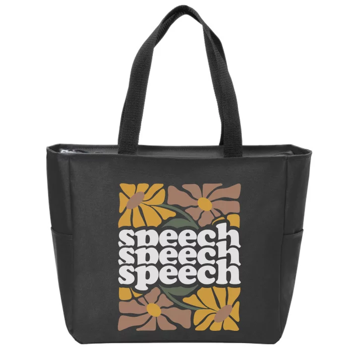 Speech Therapy Medical Slp Zip Tote Bag