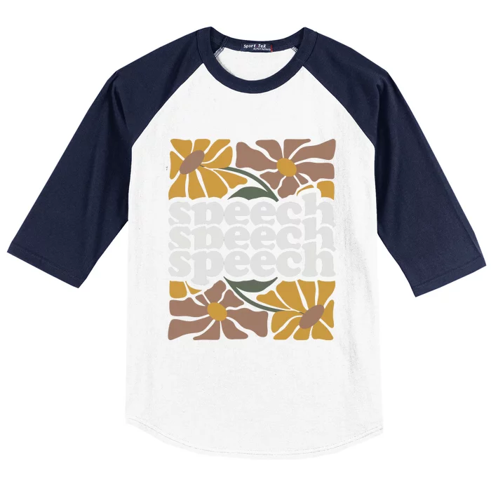 Speech Therapy Medical Slp Baseball Sleeve Shirt