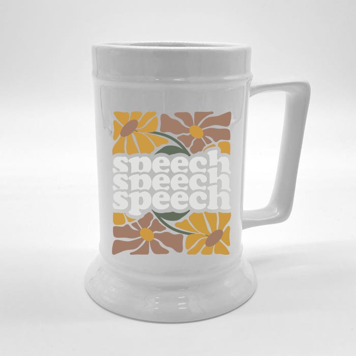 Speech Therapy Medical Slp Front & Back Beer Stein