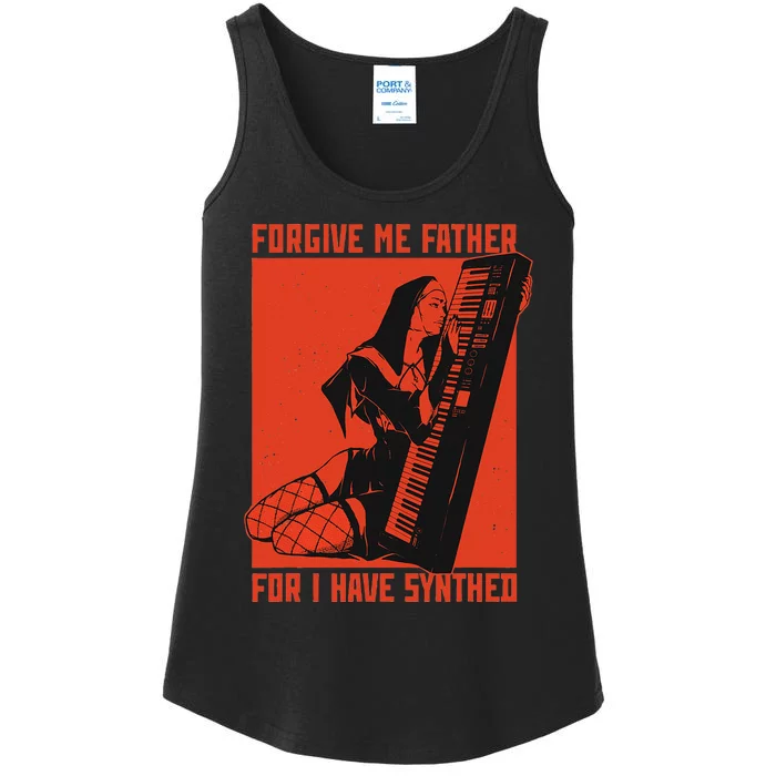 Synth Techno Music Funny Synthesizer Ladies Essential Tank