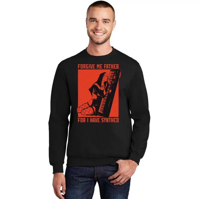 Synth Techno Music Funny Synthesizer Tall Sweatshirt