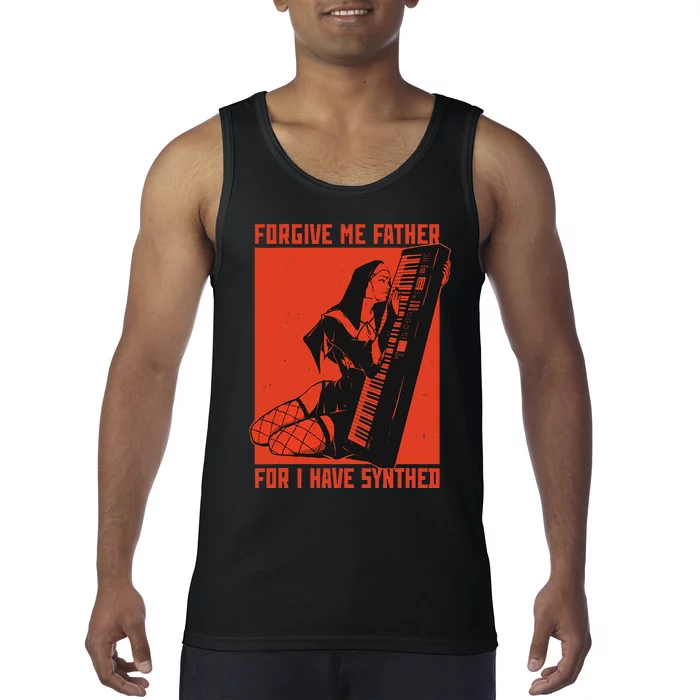 Synth Techno Music Funny Synthesizer Tank Top