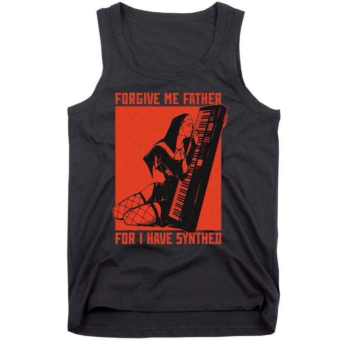 Synth Techno Music Funny Synthesizer Tank Top