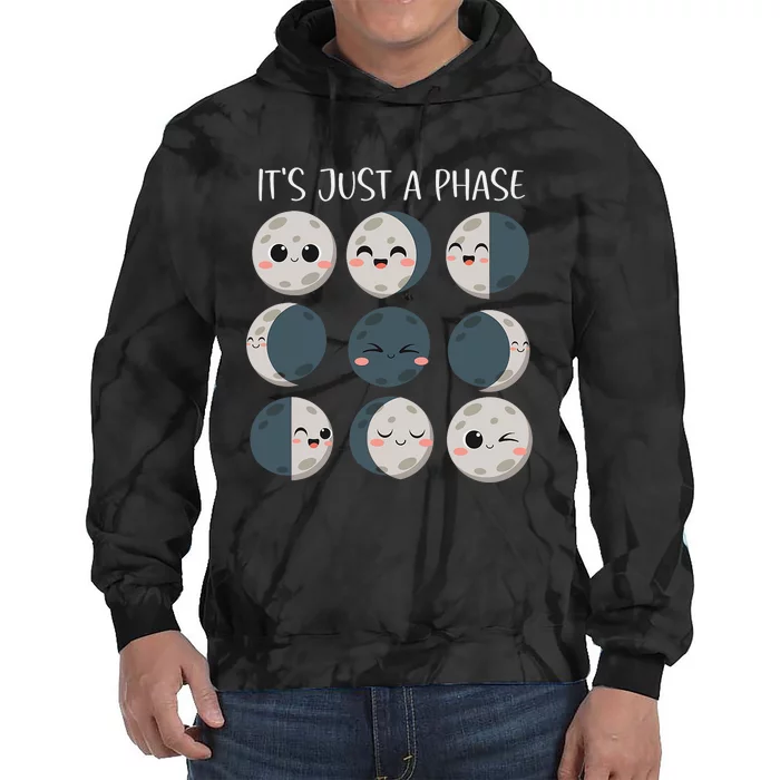 Science Teacher Moon Phases Scientist Back To School Tie Dye Hoodie