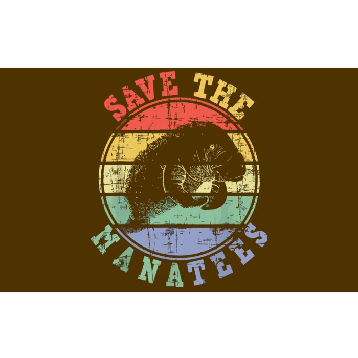 Save The Manatees Manatee Lover Zookeeper Marine Biologist Bumper Sticker