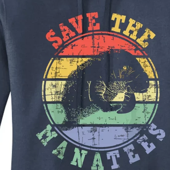 Save The Manatees Manatee Lover Zookeeper Marine Biologist Women's Pullover Hoodie